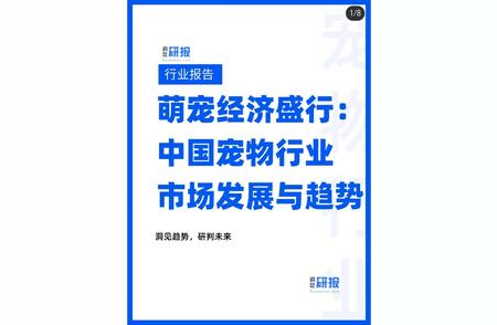 萌宠经济的崛起：中国宠物行业市场的新篇章